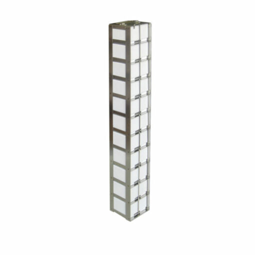 Aluminum Square Vial Box Racks 8-3 Mini Rack